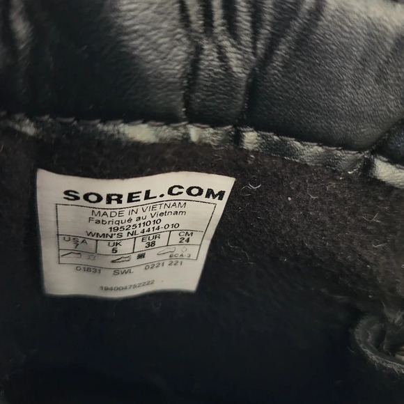 NWT SOREL | Lennox Lace Cozy Shearling Waterproof Leather Combat Boots - Size 7 - Picture 11 of 12